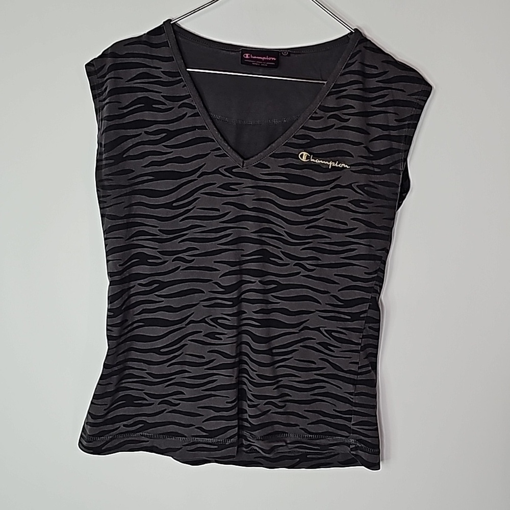 Champion black and gray size 10 sleeveless top